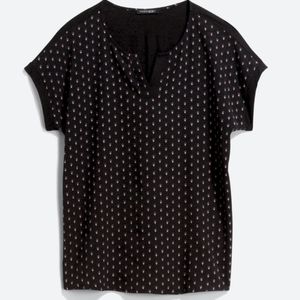 Reece Mixed Material Top